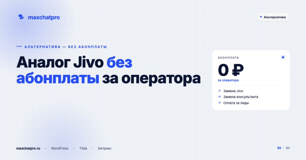 Аналог Jivo без абонплаты за оператора: чат через MAX
